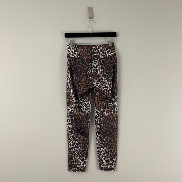 Veronica Beard Vilena Leopard Print High Rise Leggings Size Small - Picture 2 of 7